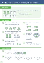 Fractions, Decimals and Percentages Book 1 (Year 1) Inner Page